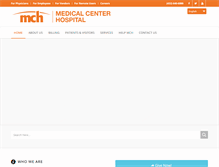 Tablet Screenshot of medicalcenterhealthsystem.com